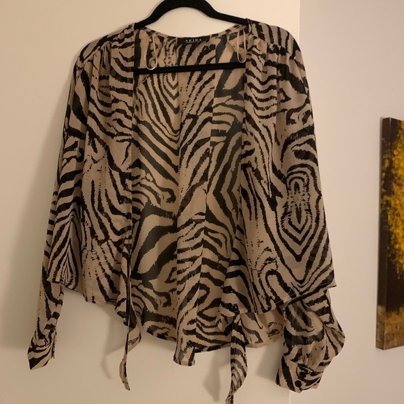 Akira Animal Print Blouse - Picture 1 of 3